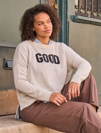 Good Relaxed Sweater - Ecru 3 - Lifestyle
