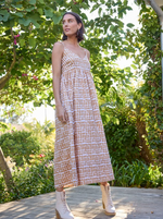 Hamptons Dress - Messy Dot Baked Clay