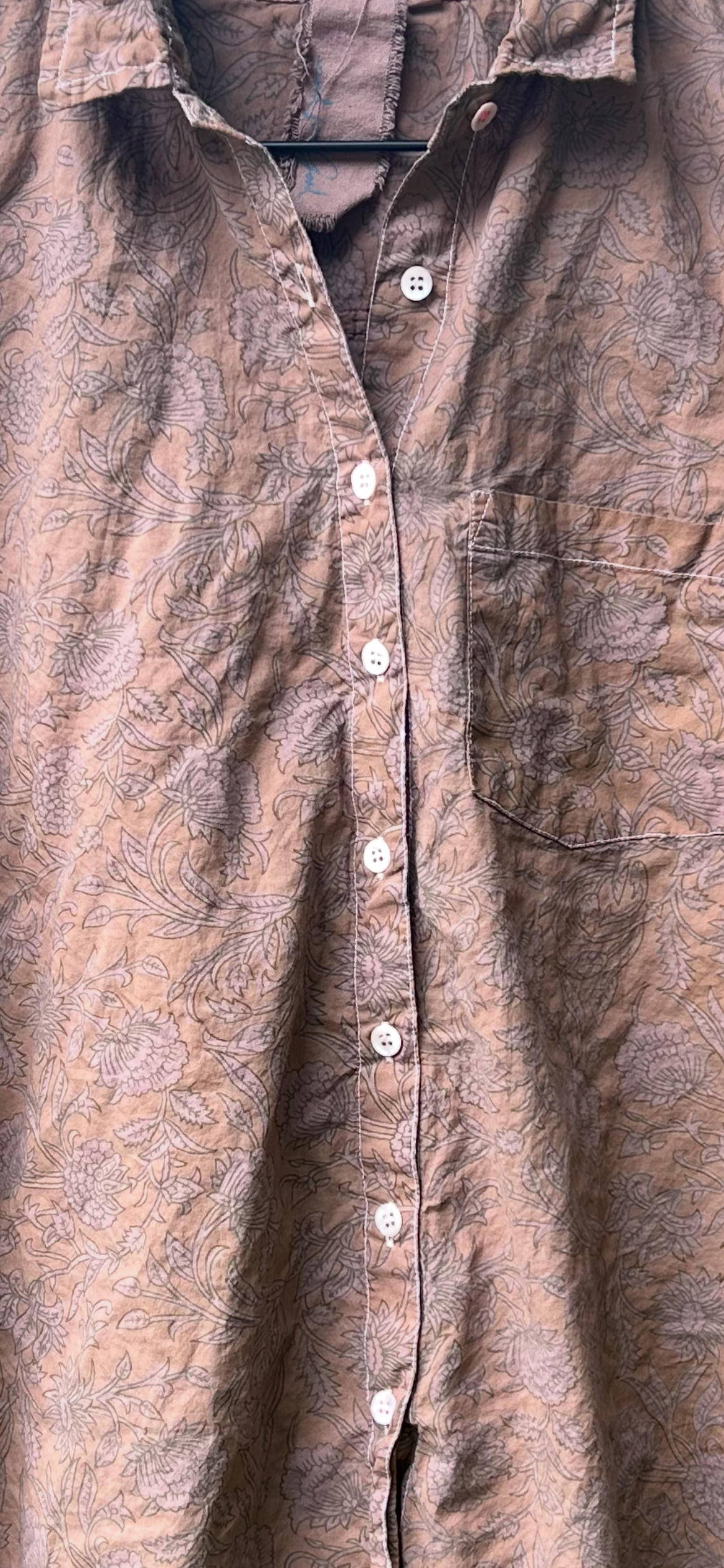Good Boyfriend Shirt - Floral Escape Marigold Overdye 4- Closeup