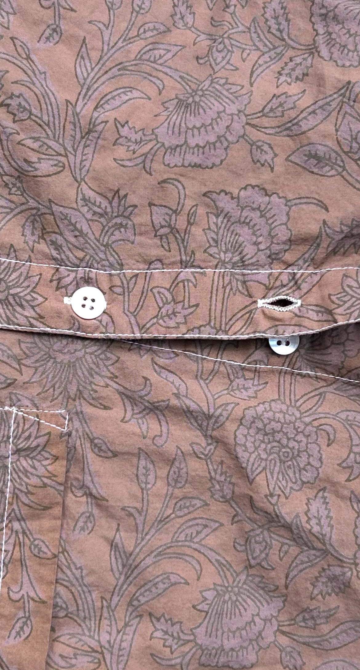 Good Boyfriend Shirt - Floral Escape Marigold Overdye 5 - Closeup