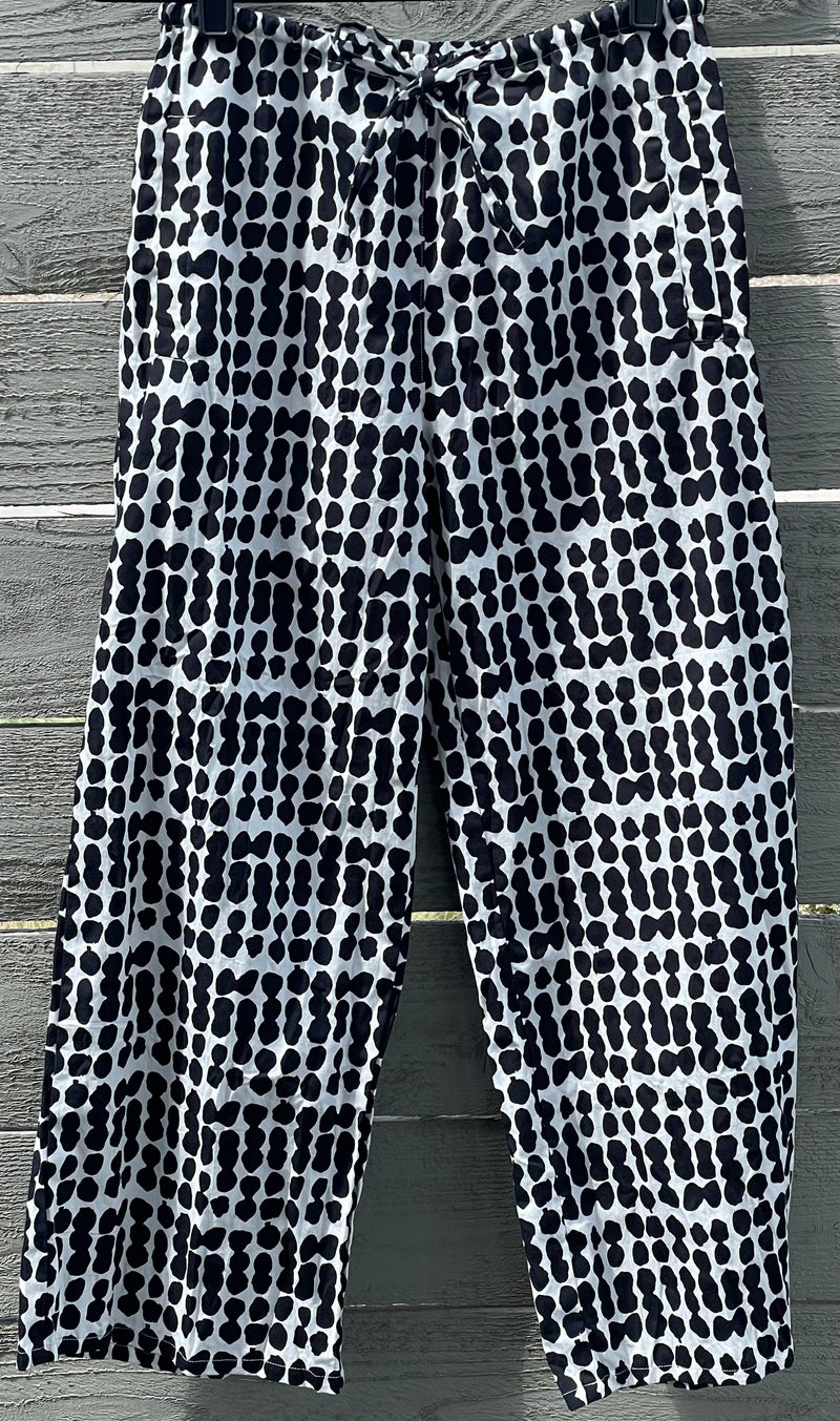 Shore Pant - Messy Dots Black