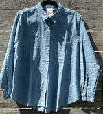 Good Boyfriend Shirt - Menswear Stripe Chambray & White