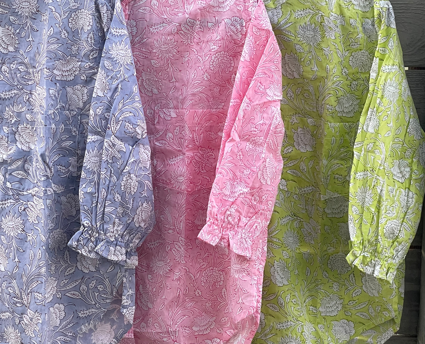 Good Girlfriend Shirt with Ruffle Trim Floral Escape Tickled Pink/Rose