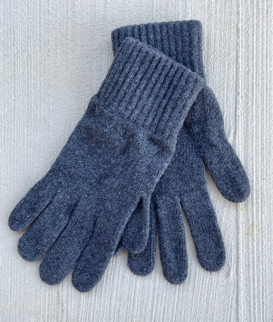 Bedford Recycled Cashmere Gloves Charcoal