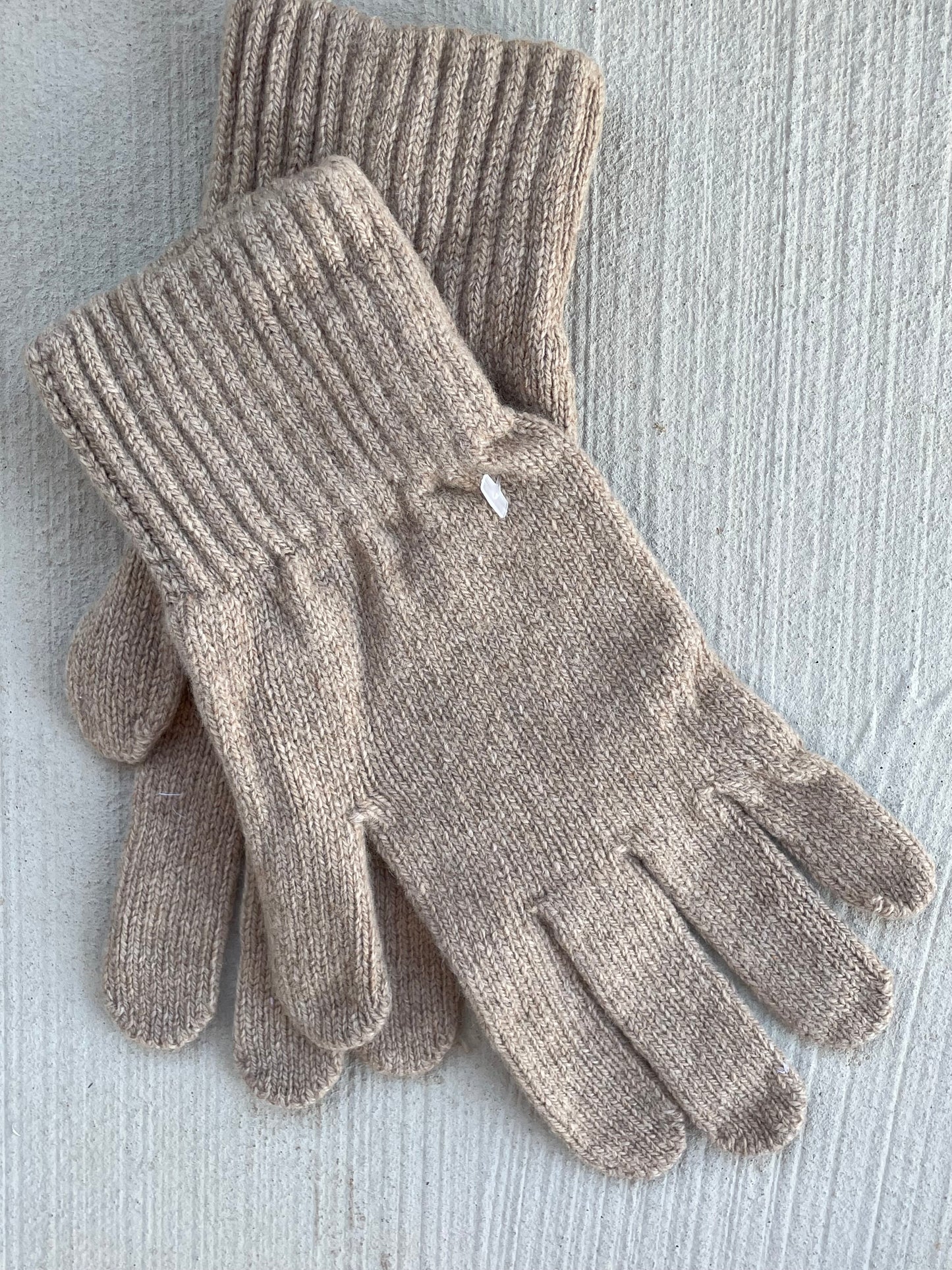 Bedford Recycled Cashmere Gloves Camel