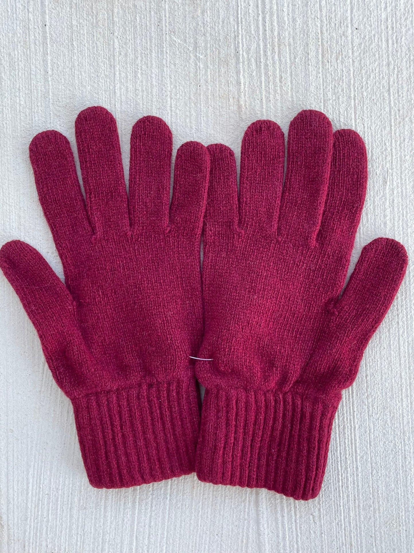 Bedford Recycled Cashmere Gloves Bordeaux