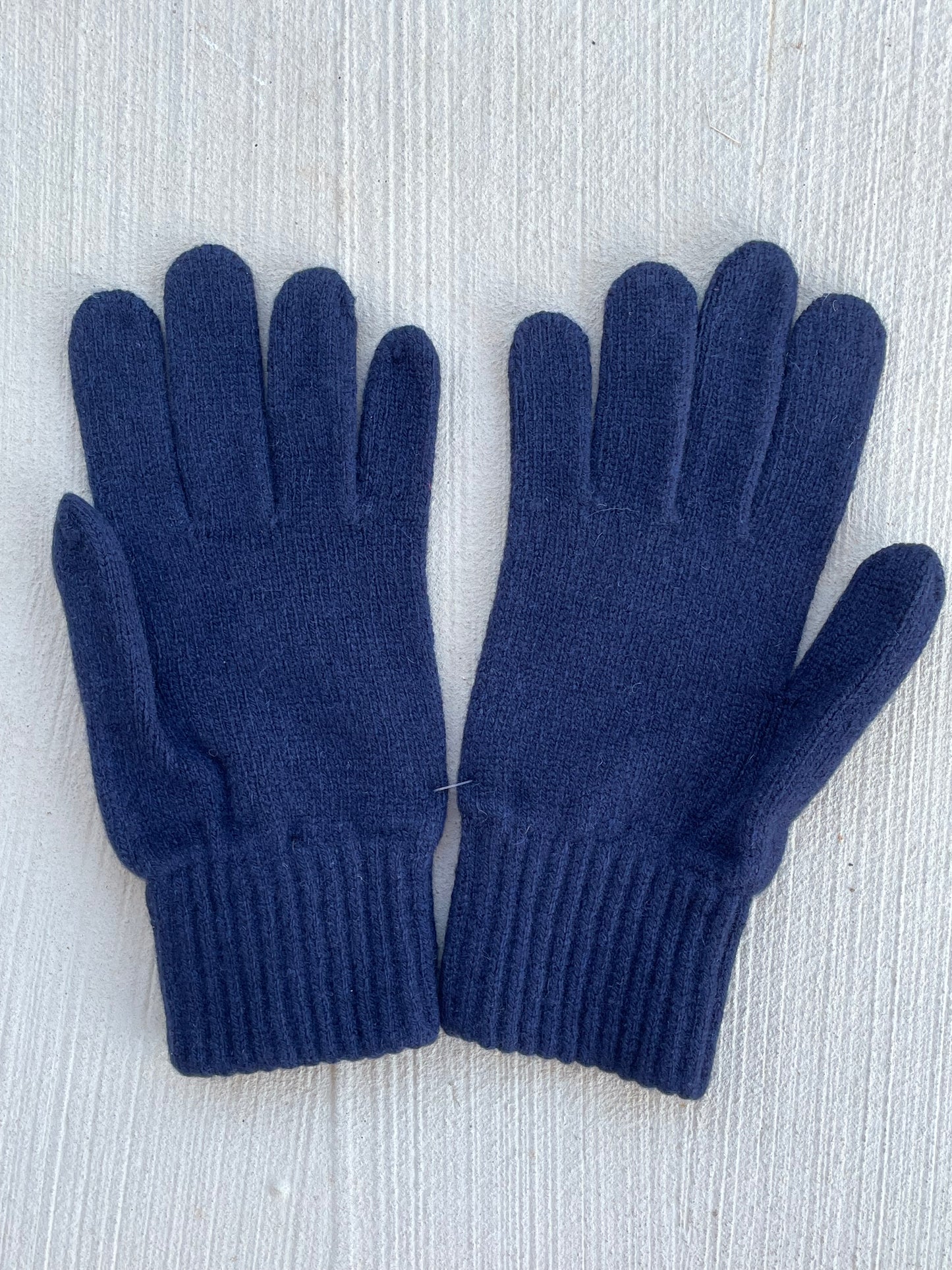Bedford Recycled Cashmere Gloves Navy