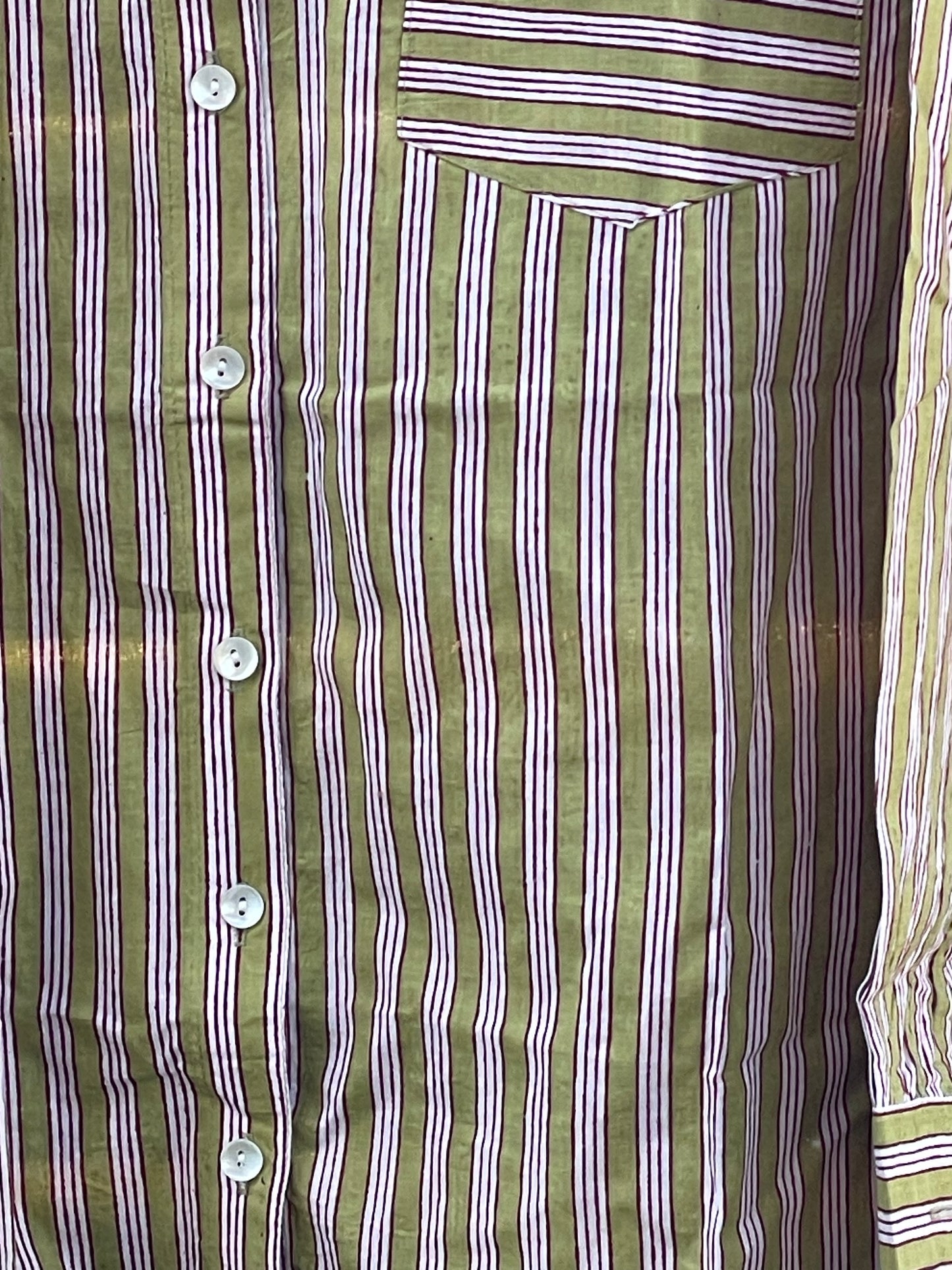Good Boyfriend Shirt - Tuscan Stripe Celery