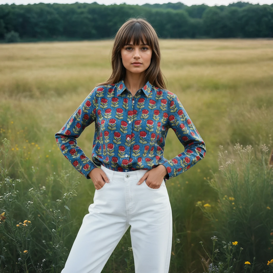 Good Boyfriend Shirt - Netherlands Tulip Navy