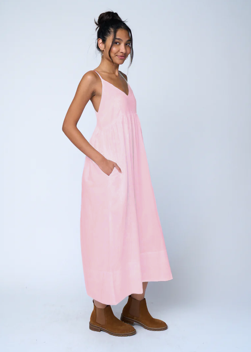Hamptons Linen Dress - Tickled Pink 1X/2X / Tickled Pink Hamptons Linen Dress - Tickled Pink 1X/2X / Tickled Pink