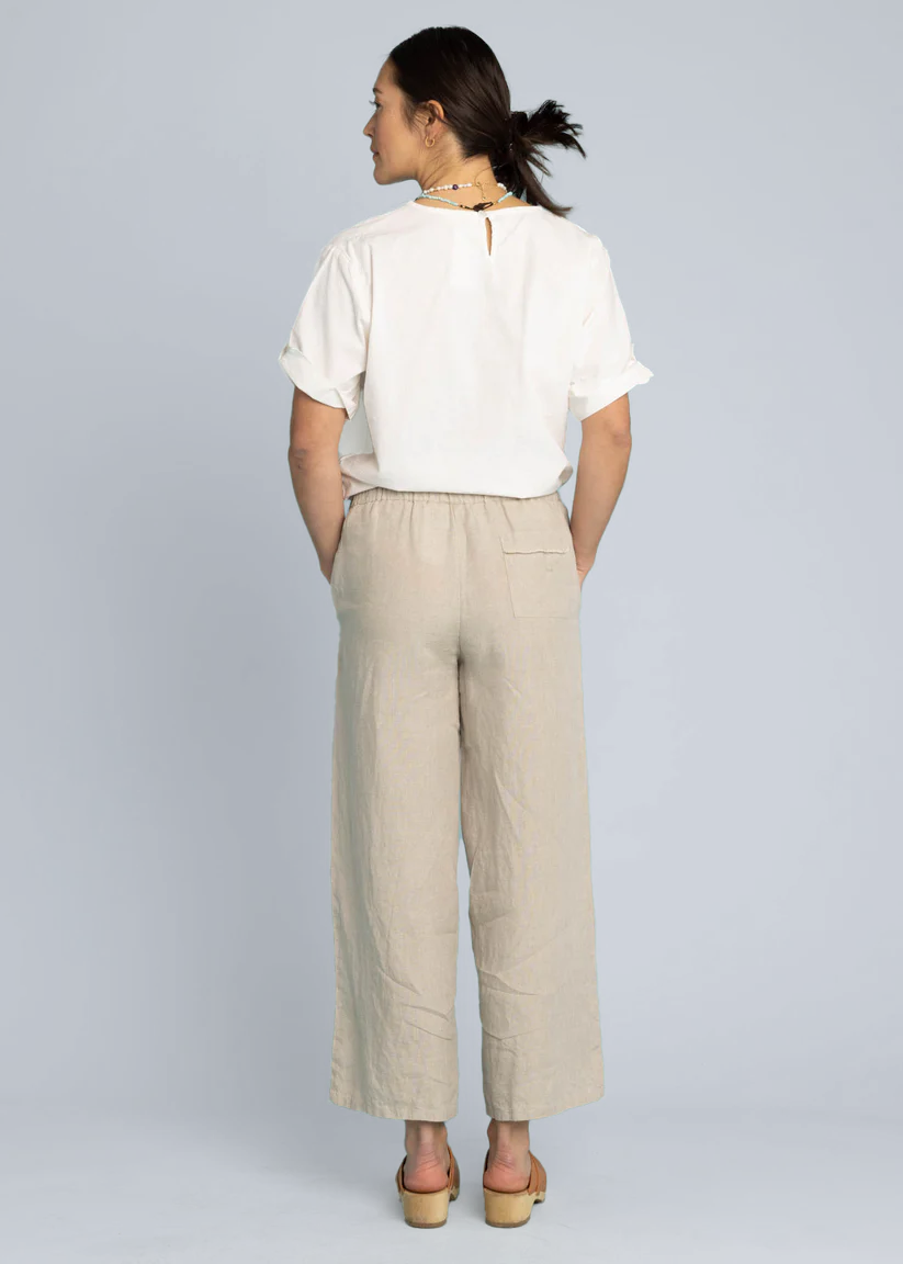 Shore Pant - Linen Natural Flax 5 - Back