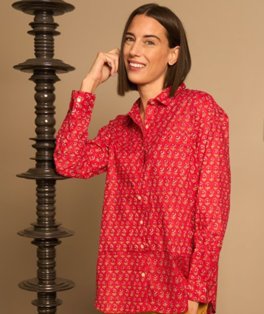 Good Boyfriend Shirt - Emory Floral Clay 2