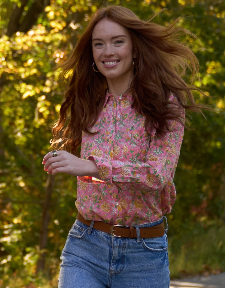 Good Boyfriend Shirt - Devon Floral Dahlia 2