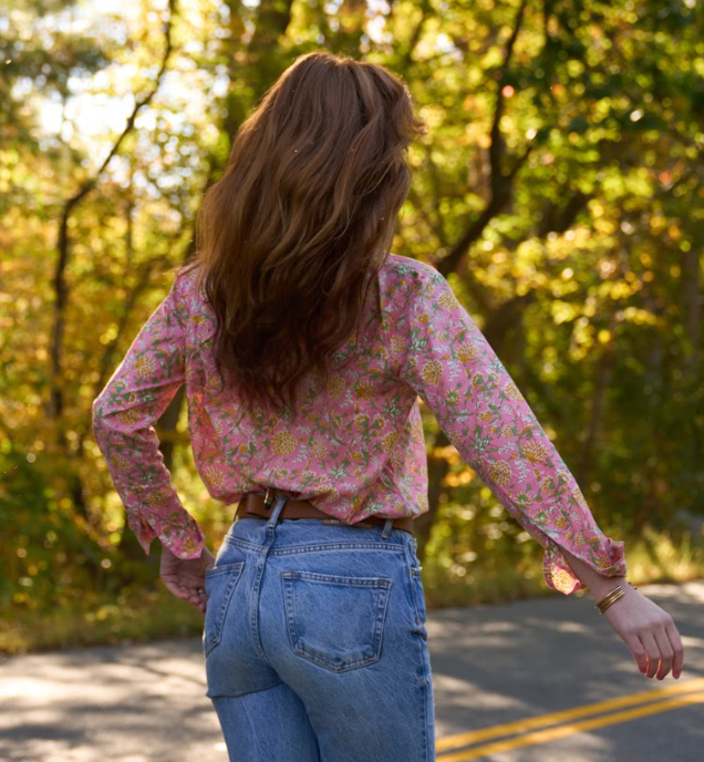 Good Boyfriend Shirt - Devon Floral Dahlia 4