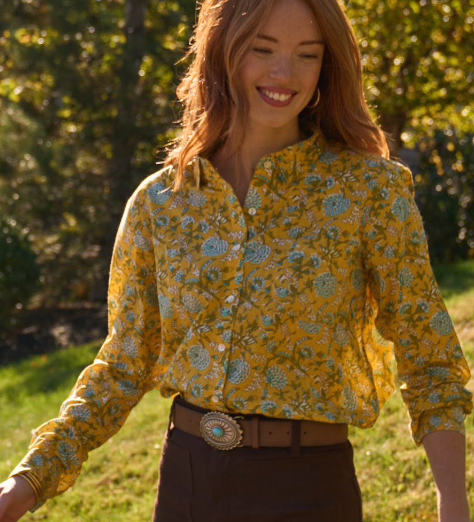 Good Boyfriend Shirt - Devon Floral Sunshine 4