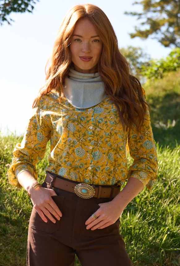 Good Boyfriend Shirt - Devon Floral Sunshine 1
