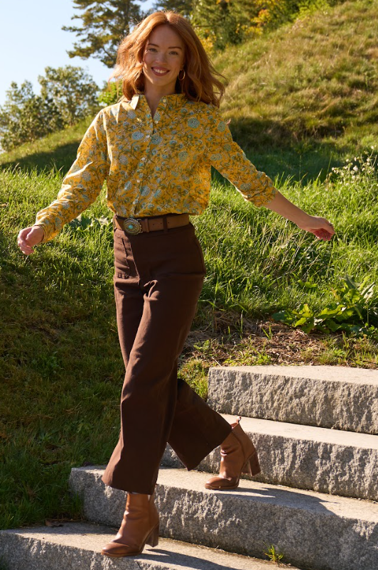 Good Boyfriend Shirt - Devon Floral Sunshine 3