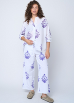 Shore Pant - Cameo Floral Coastal Purple