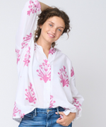 Relaxed Boyfriend Shirt - Cameo Floral Dahlia