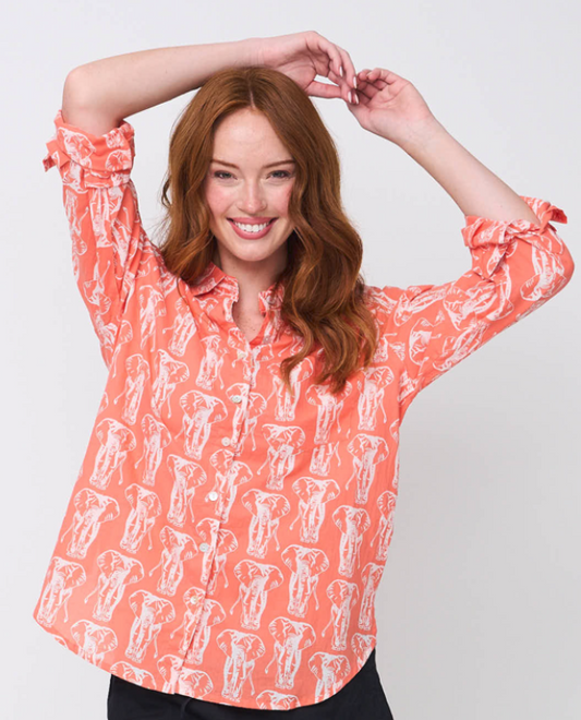 Good Boyfriend Shirt - Elephants Melon 1