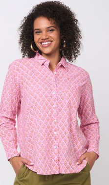 Good Boyfriend Shirt - Sunflower Overdye Tickled Pink 1 - Front 