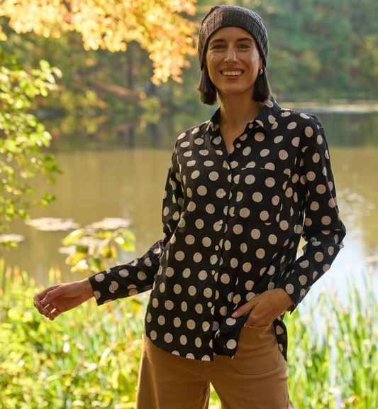 Good Boyfriend Shirt - True Dot Black & White 1 - Outdoor