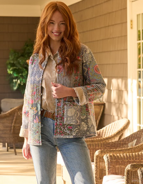 Sag Harbor Reversible Patchwork Jacket 2 - Lifestyle