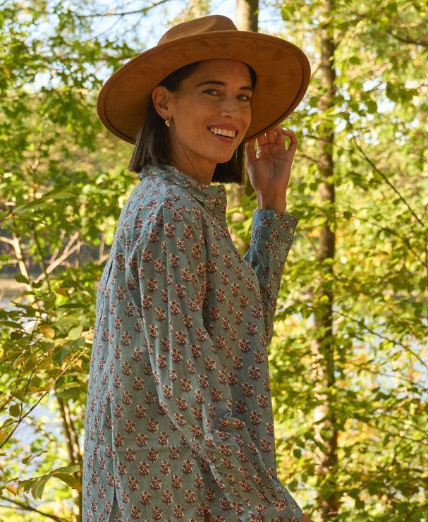 Good Boyfriend Shirt - Rockport Floral Cornflower Blue