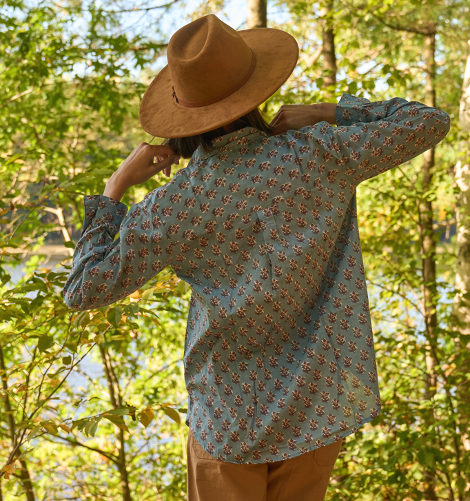 Good Boyfriend Shirt - Rockport Floral Cornflower Blue