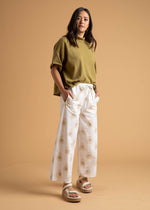 Shore Pant - Totem Paisley Baked Clay & Olive Oil