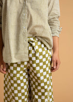 Shore Pant - Checkerboard Olive Oil