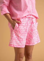 Shore Shorts - Messy Dots - Neon Pink