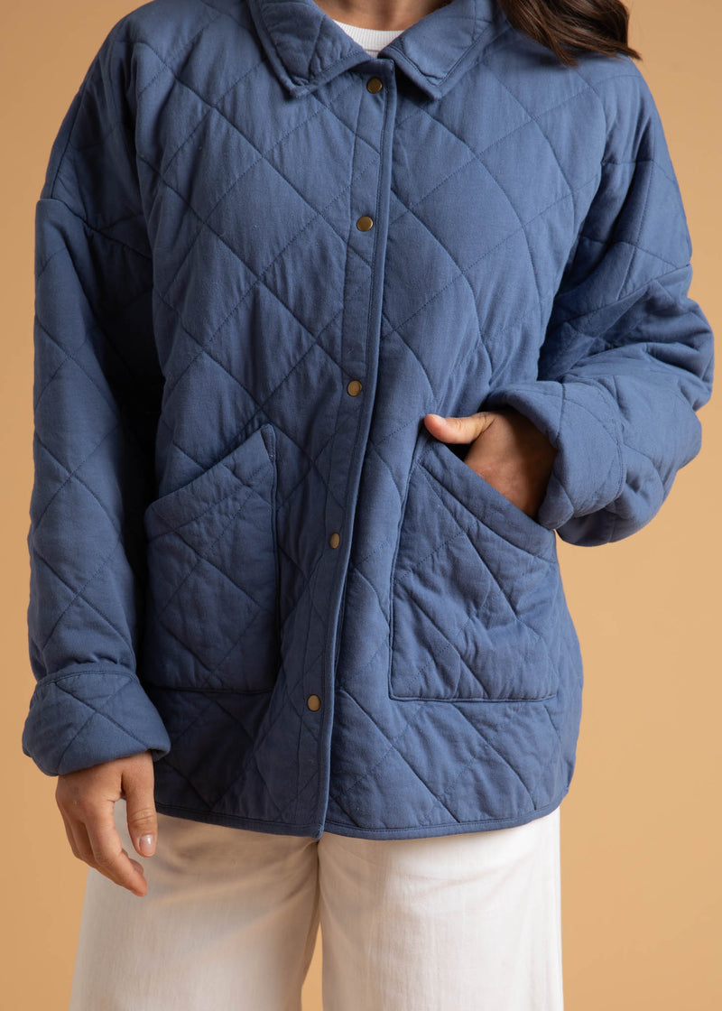 Countryside Quilted Jacket - Inky Blue